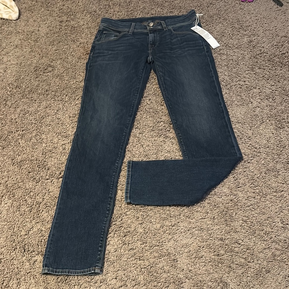 Hudson Jeans Dark Blue Straight Leg Women's Jeans